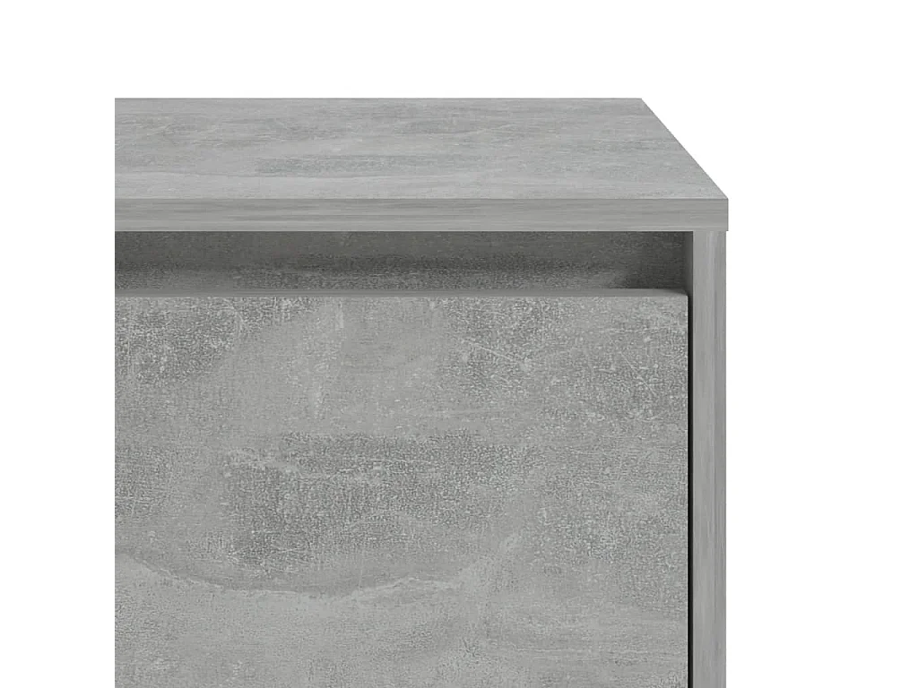 Nachtkastjes 2 st 45x34x44,5 cm bewerkt hout betongrijs