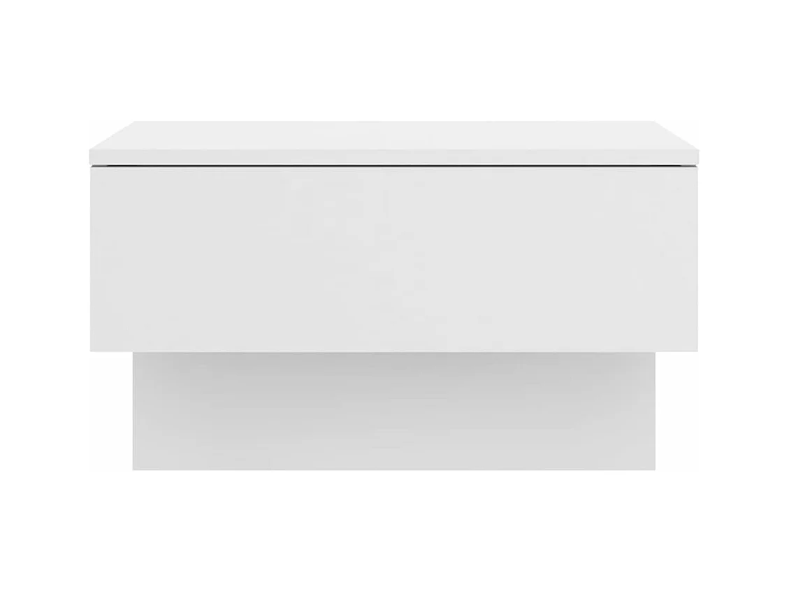 Tables de chevet murales 2 pièces Blanc