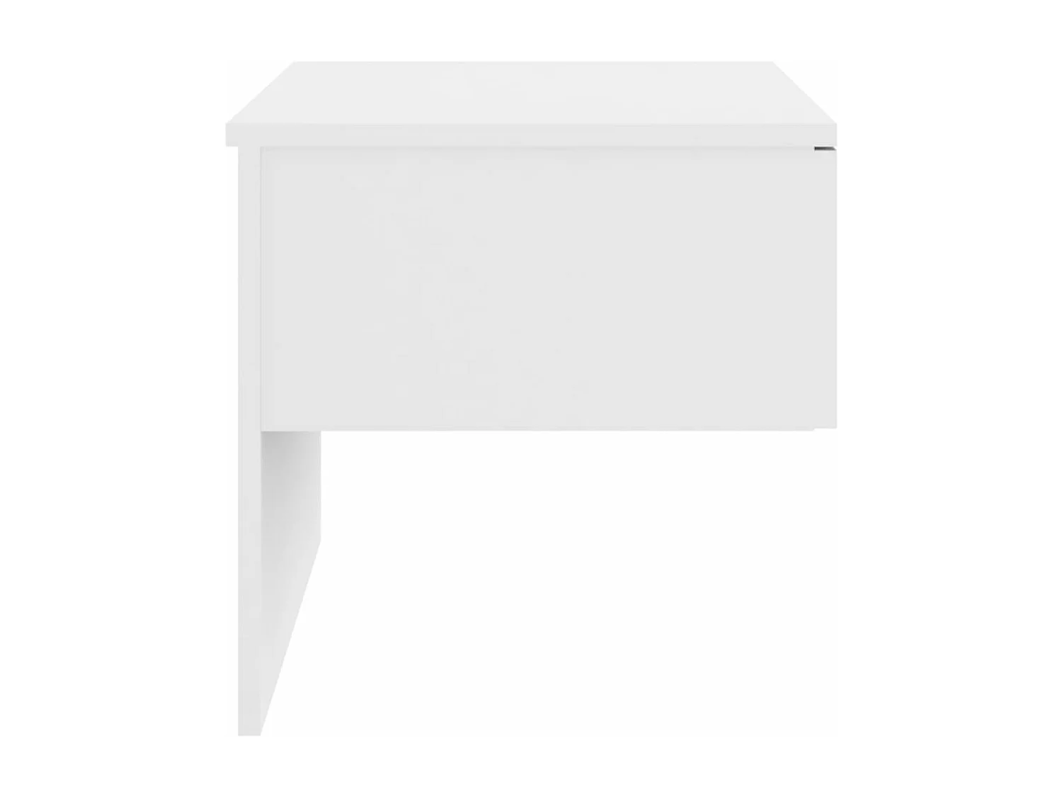 Tables de chevet murales 2 pièces Blanc