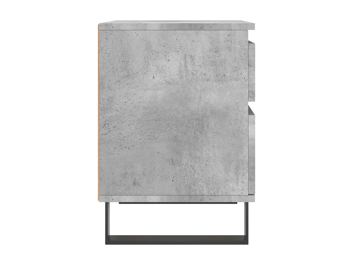 Table de chevet gris béton 40x35x50 cm bois d’ingénierie