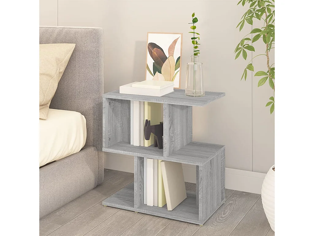 Table de chevet 2pièces Sonoma gris 50x30x51,5cm Bois d'ingénierie