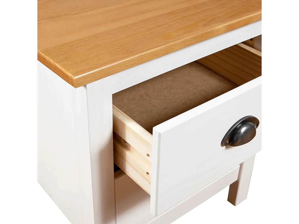 Tables de chevet 2 pièces Hill 46x35x49,5 cm Bois de pin solide