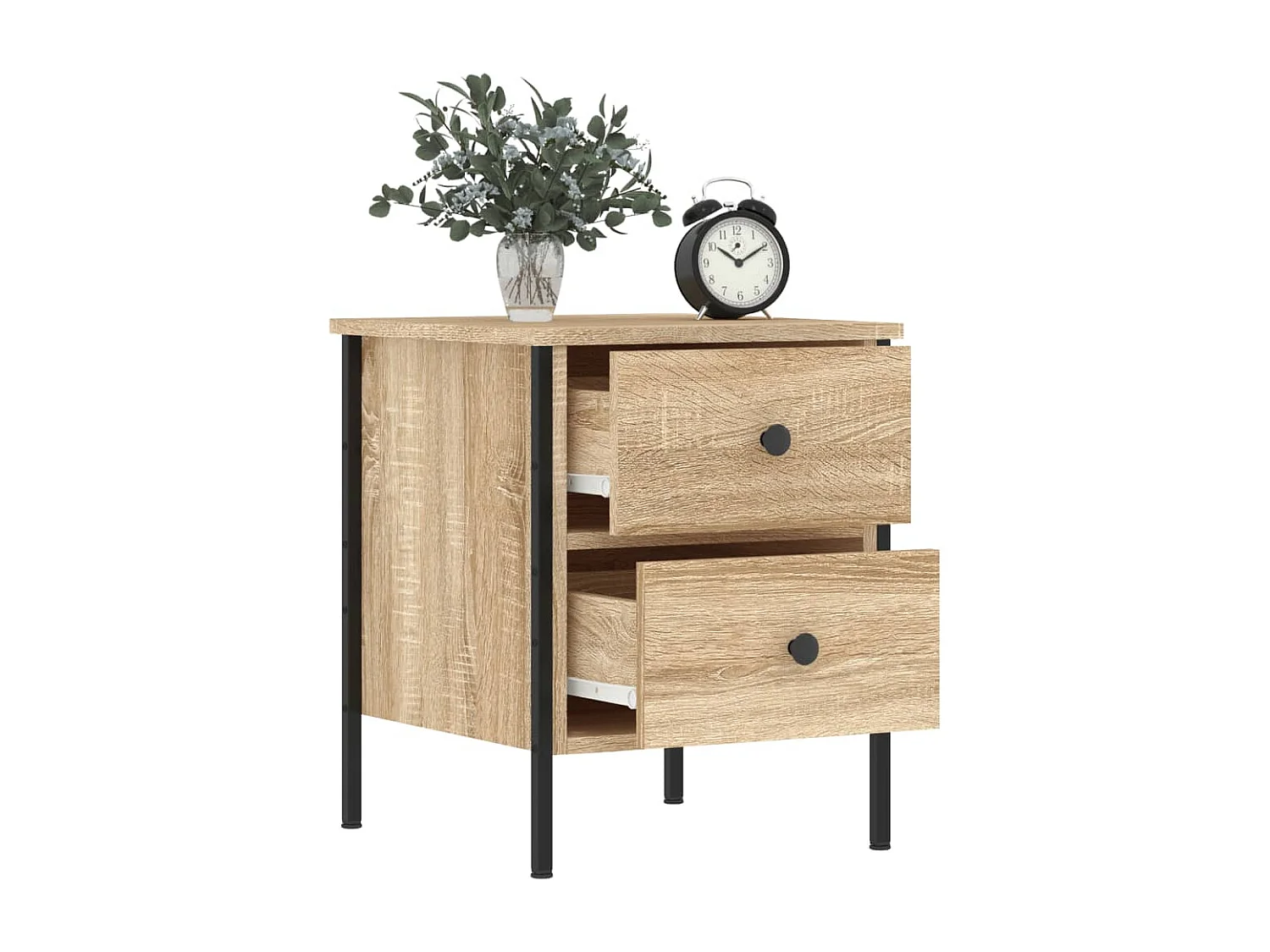 Table de chevet chêne sonoma 40x42x50 cm bois d'ingénierie