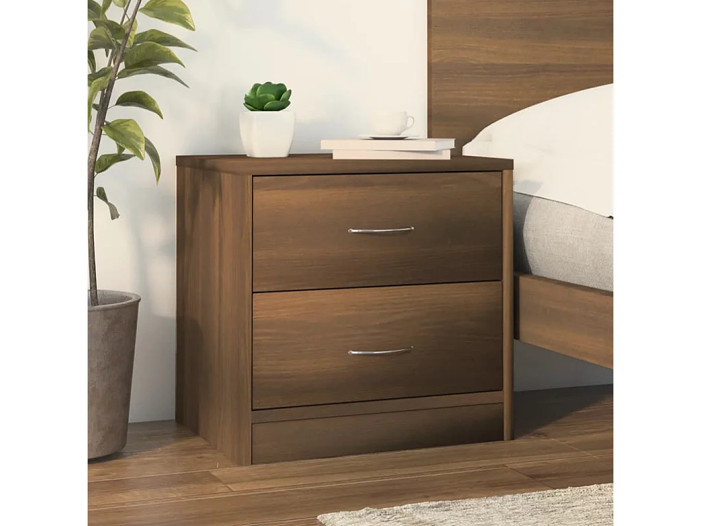 Table de chevet Chêne marron 40x30x40 cm Bois d'ingénierie