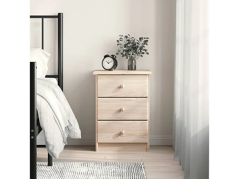 Table de chevet ALTA 41x35x55 cm bois de pin massif