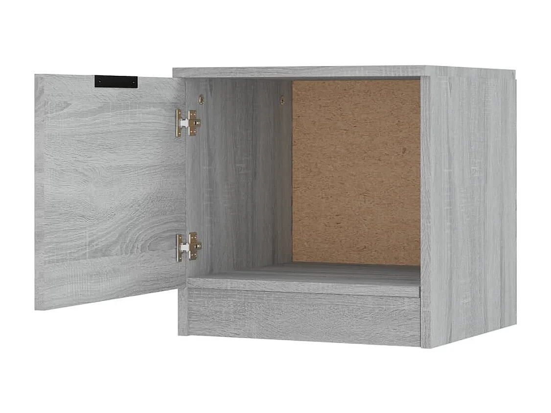 Tables de chevet 2 pièces Sonoma gris 40x39x40 cm