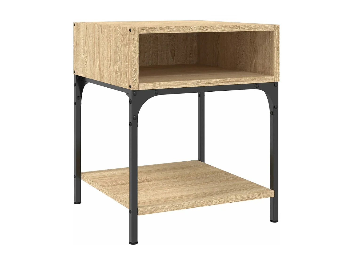 Mesita de noche madera de ingeniería roble Sonoma 40x41x50 cm