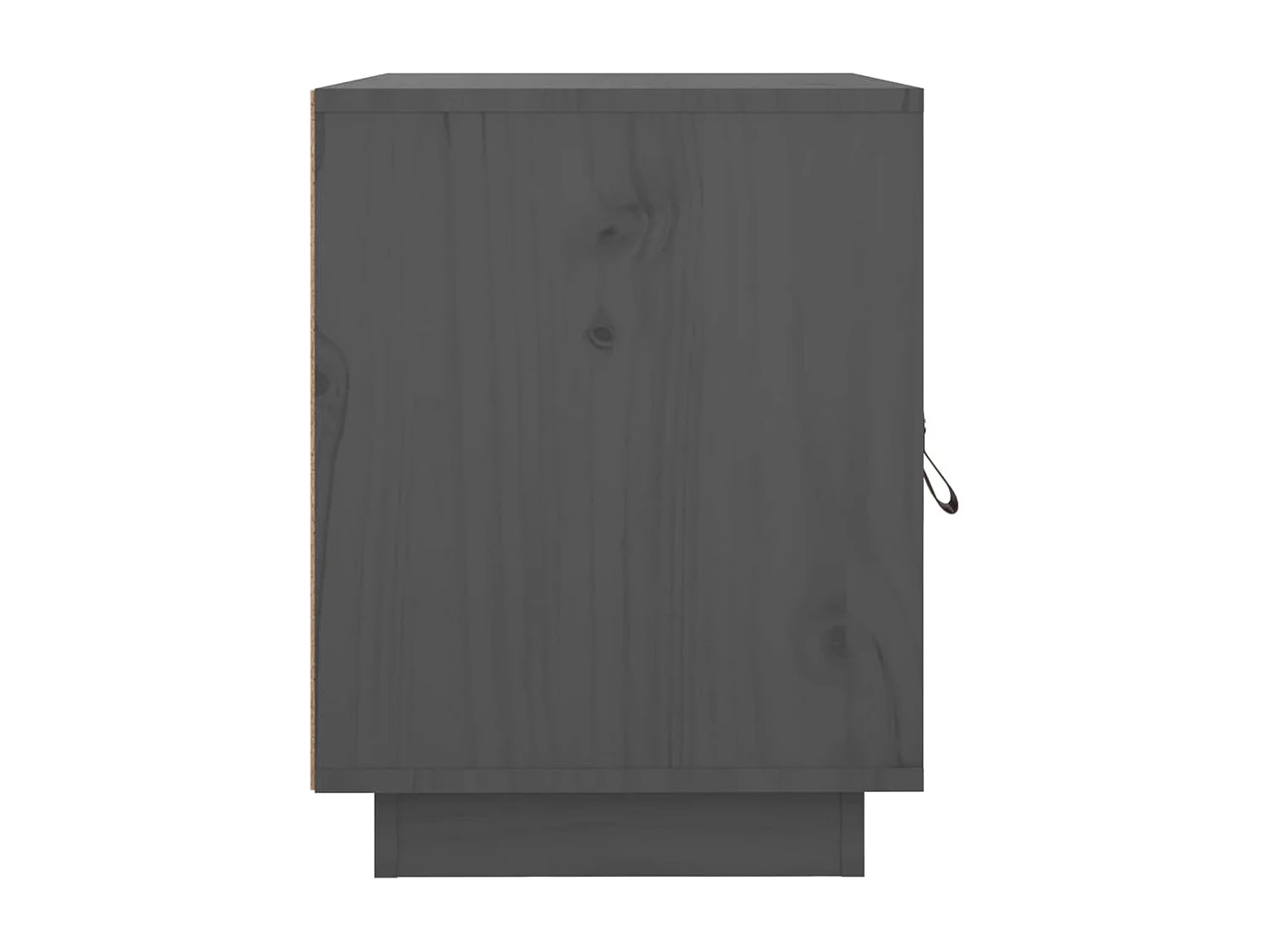 Table de chevet Gris 40x34x45 cm Bois de pin solide