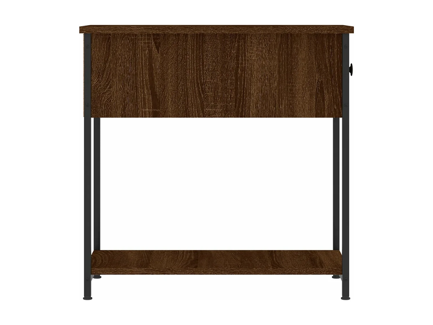 Table de chevet chêne marron 30x60x60 cm bois d'ingénierie