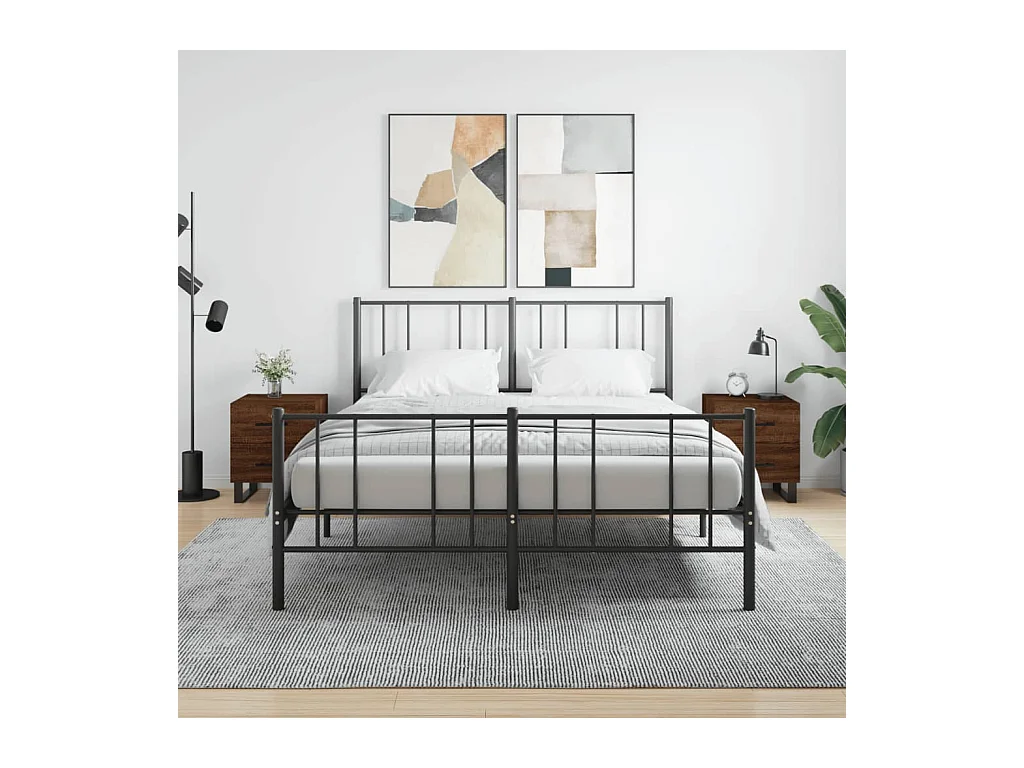 Nachtkastjes 2 st 40x35x47,5 cm bewerkt hout bruin eikenkleur