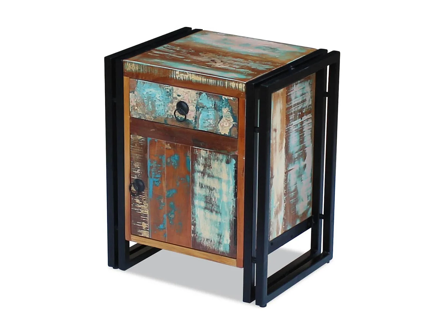 Table de chevet Bois de récupération massif