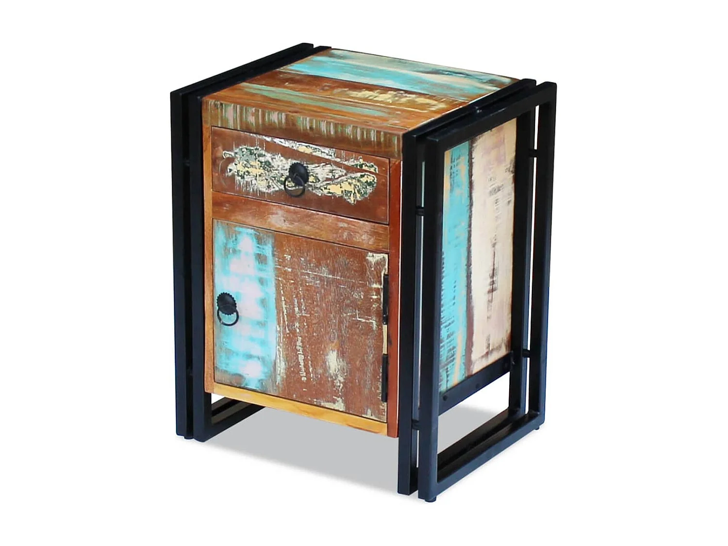 Table de chevet Bois de récupération massif