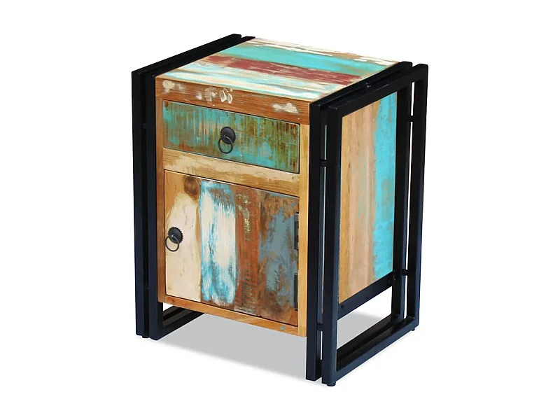 Table de chevet Bois de récupération massif