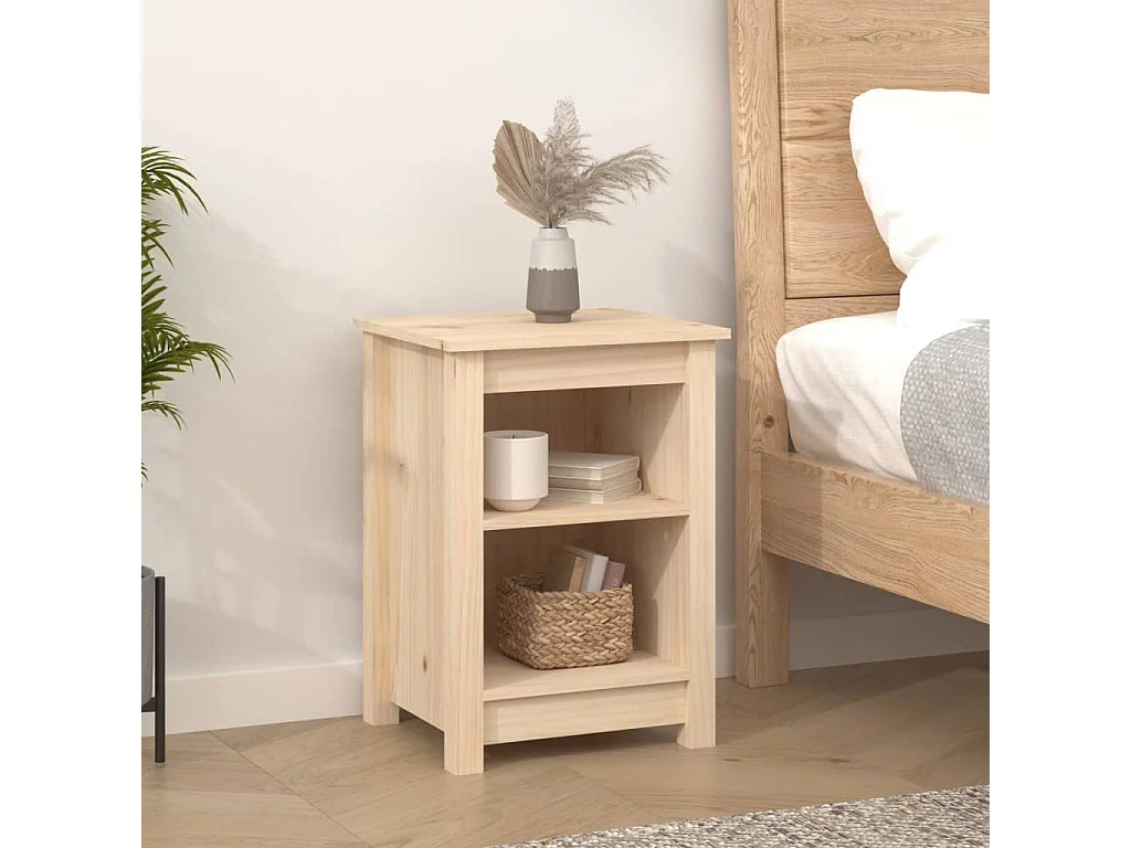 Nachtkastjes 2 st 40x35x55 cm massief grenenhout