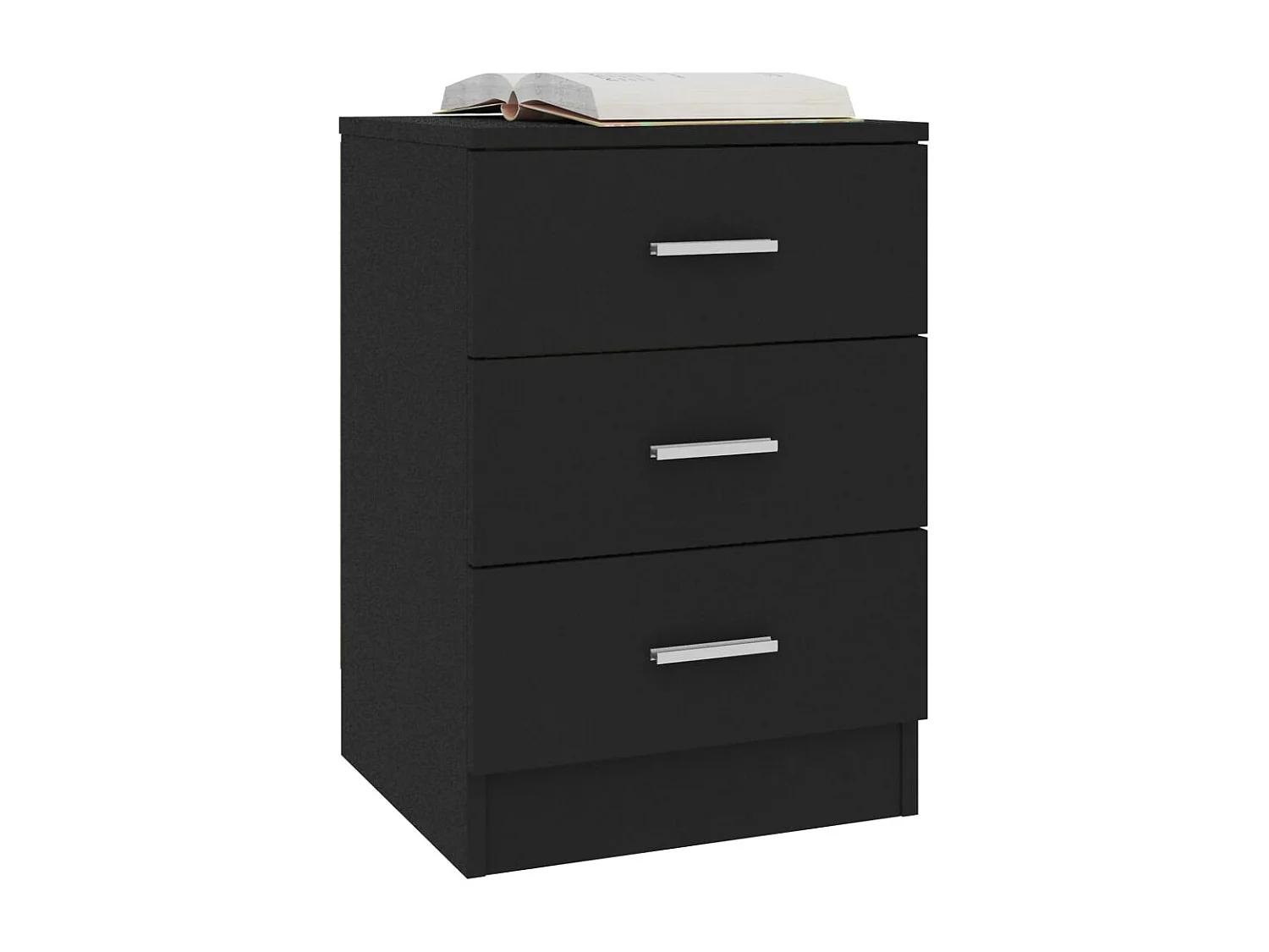 Nachtkastjes 2 st 38x35x56 cm bewerkt hout zwart