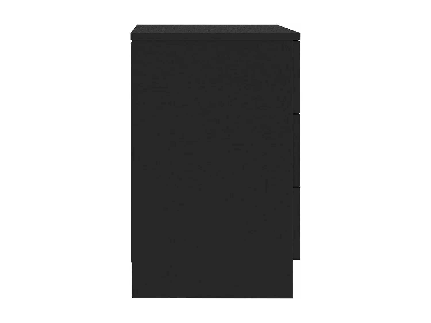 Nachtkastjes 2 st 38x35x56 cm bewerkt hout zwart