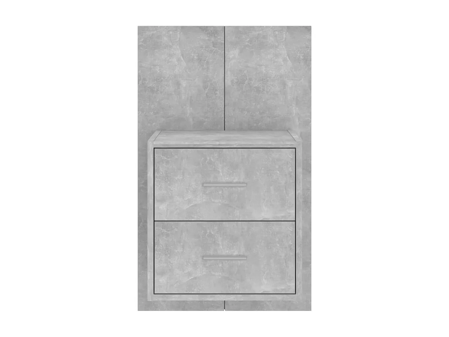 Table de chevet murale Gris béton