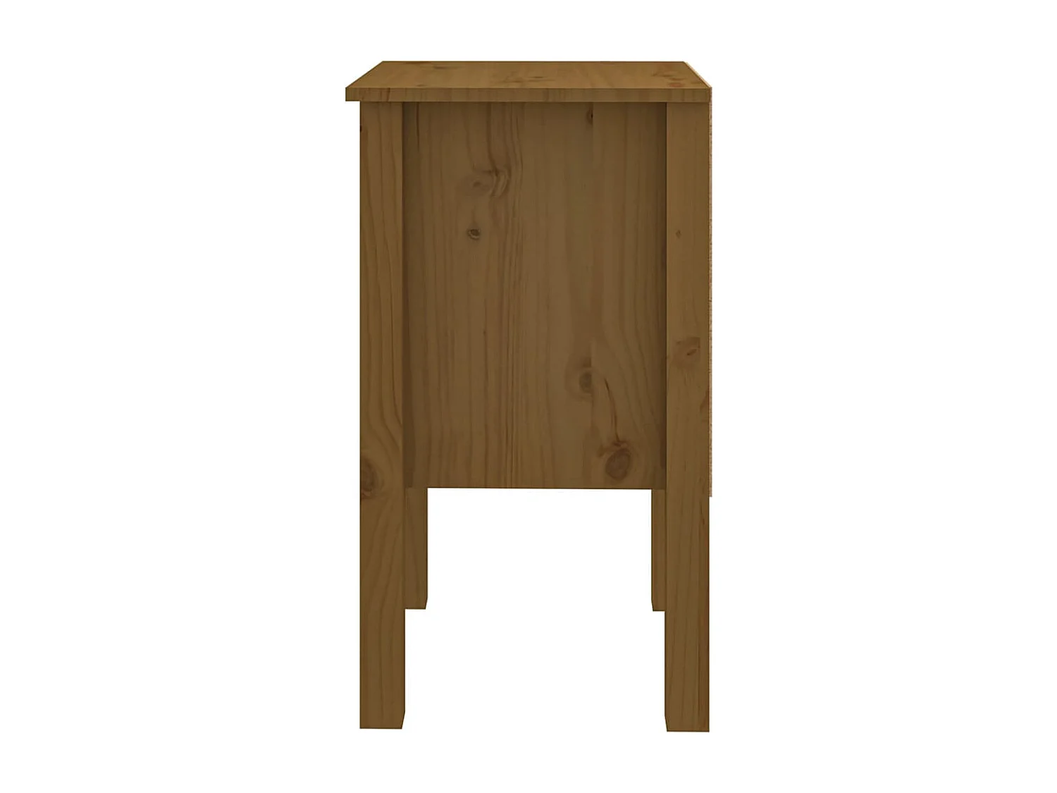 Table de chevet Marron miel 40x35x61,5 cm Bois de pin solide