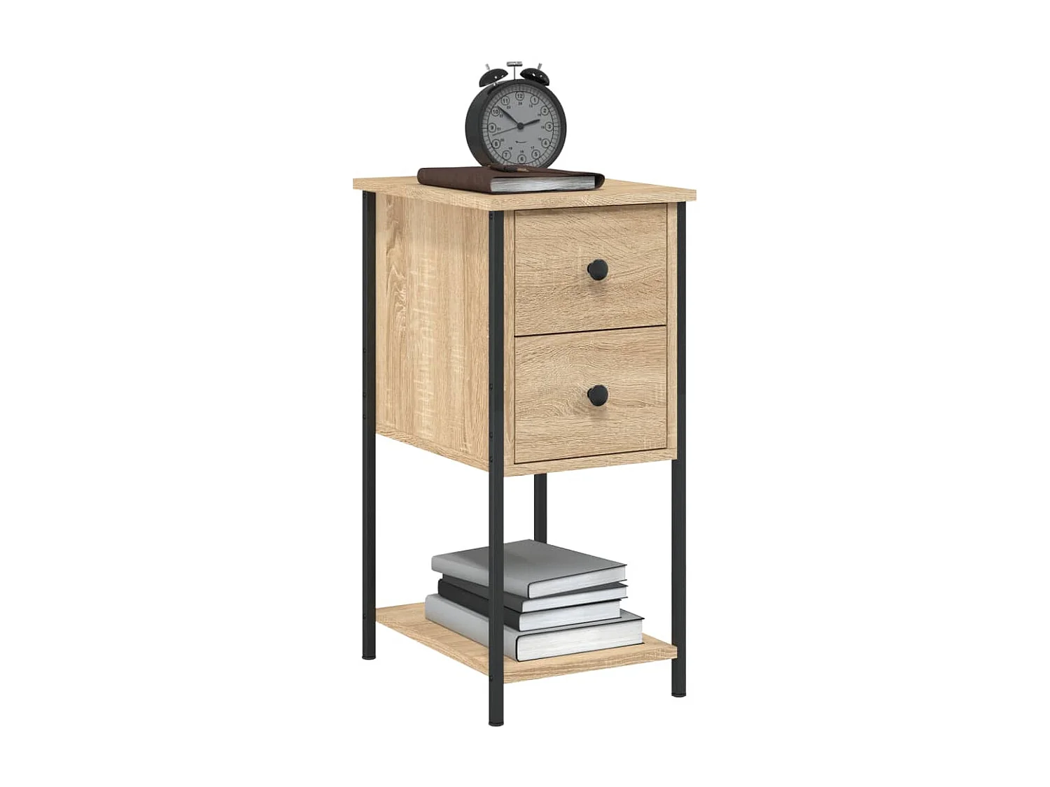 Table de chevet chêne sonoma 32x42x70 cm bois d'ingénierie