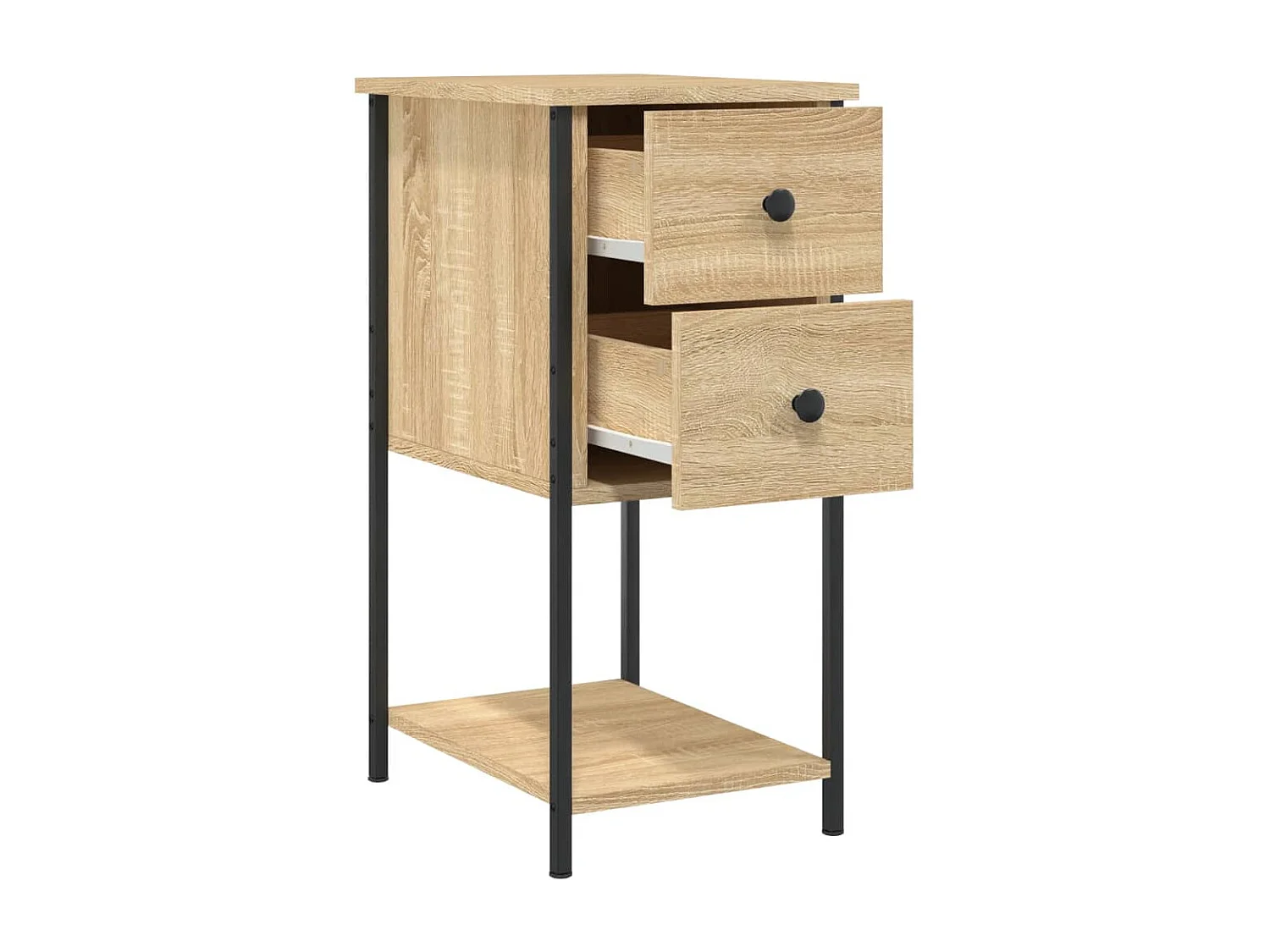 Table de chevet chêne sonoma 32x42x70 cm bois d'ingénierie