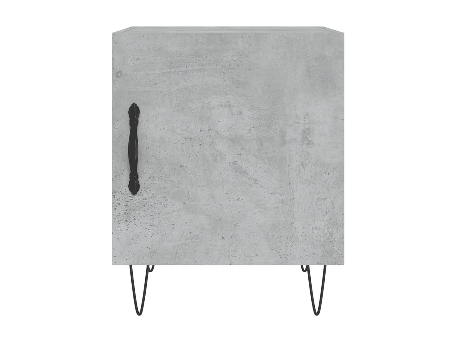 Mesa cabeceira 40x40x50cm derivados de madeira cinzento cimento