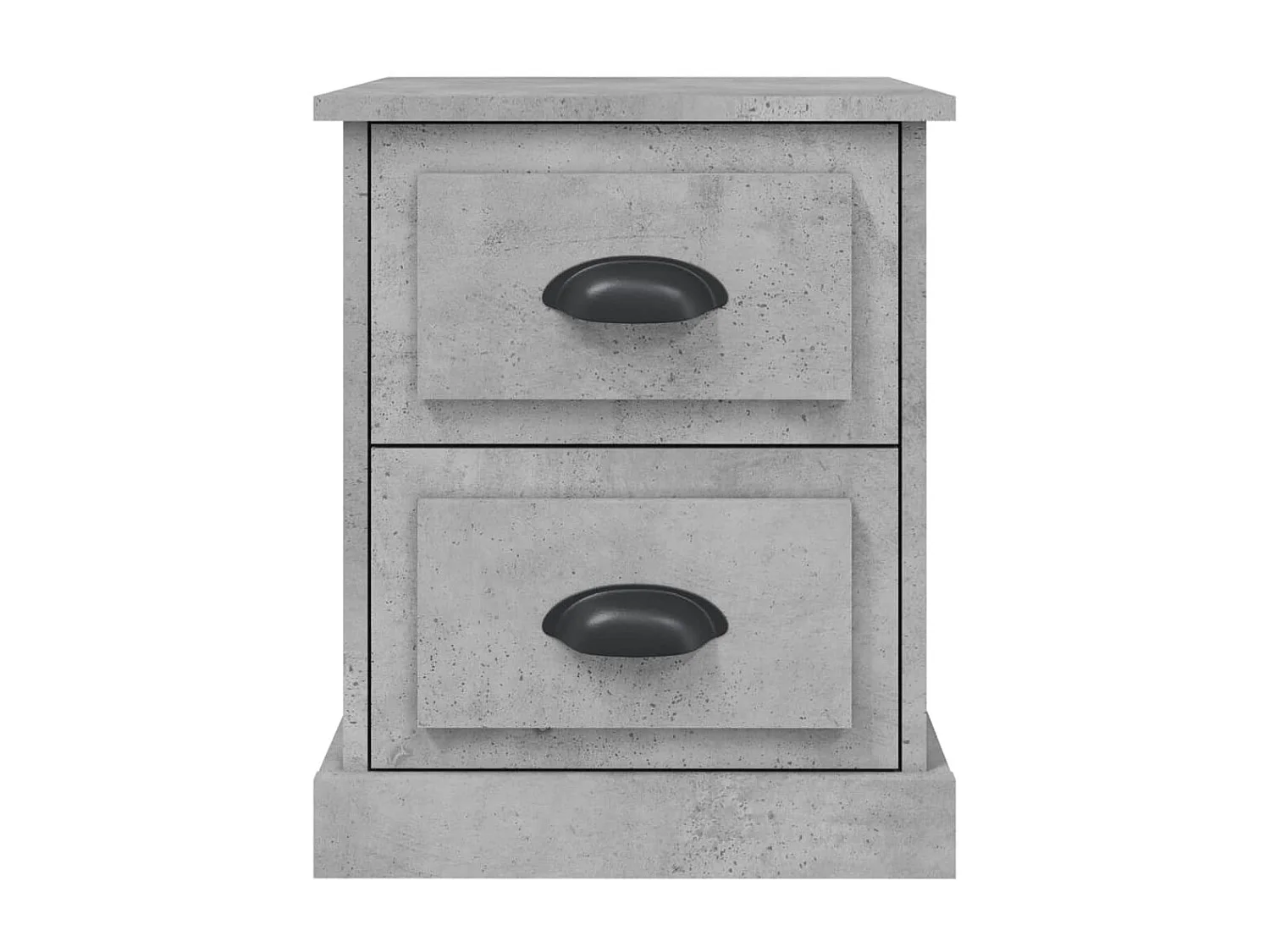Nachtkastjes 2 st 39x39x47,5 cm bewerkt hout betongrijs