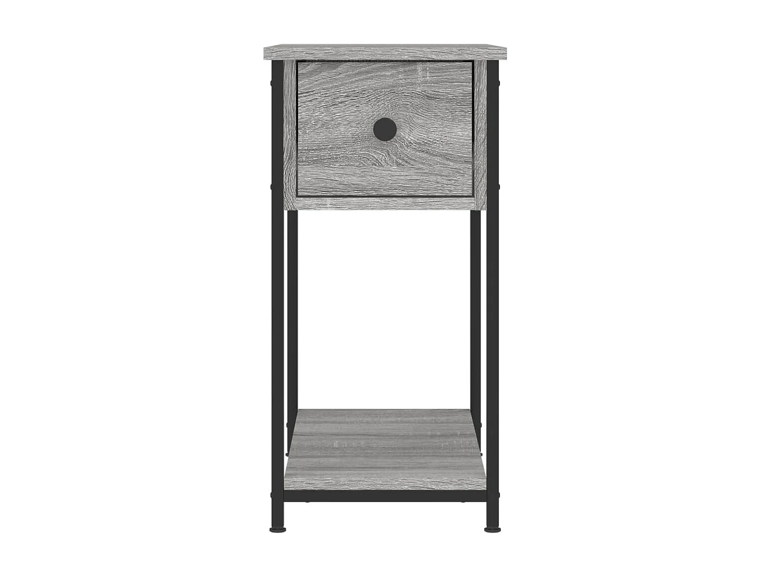 Table de chevet sonoma gris 30x60x60 cm bois d'ingénierie