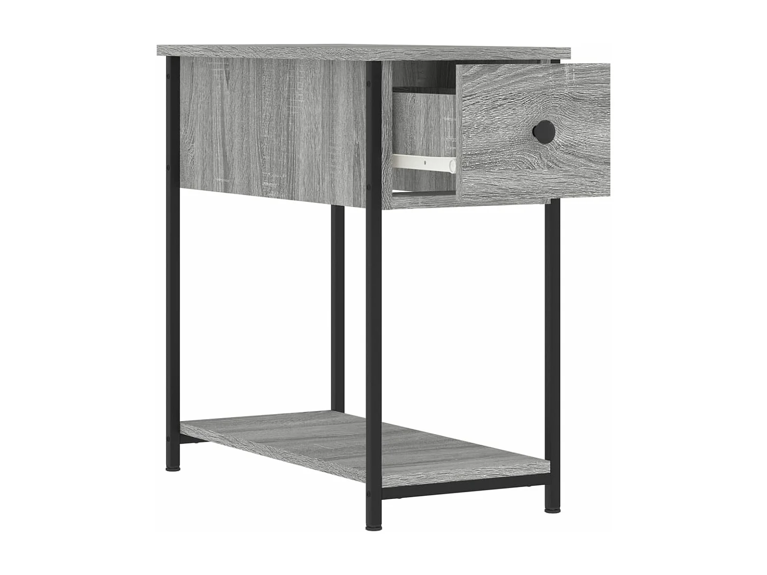 Table de chevet sonoma gris 30x60x60 cm bois d'ingénierie