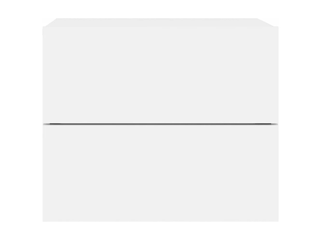 Mesita de noche de pared con luces LED blanco