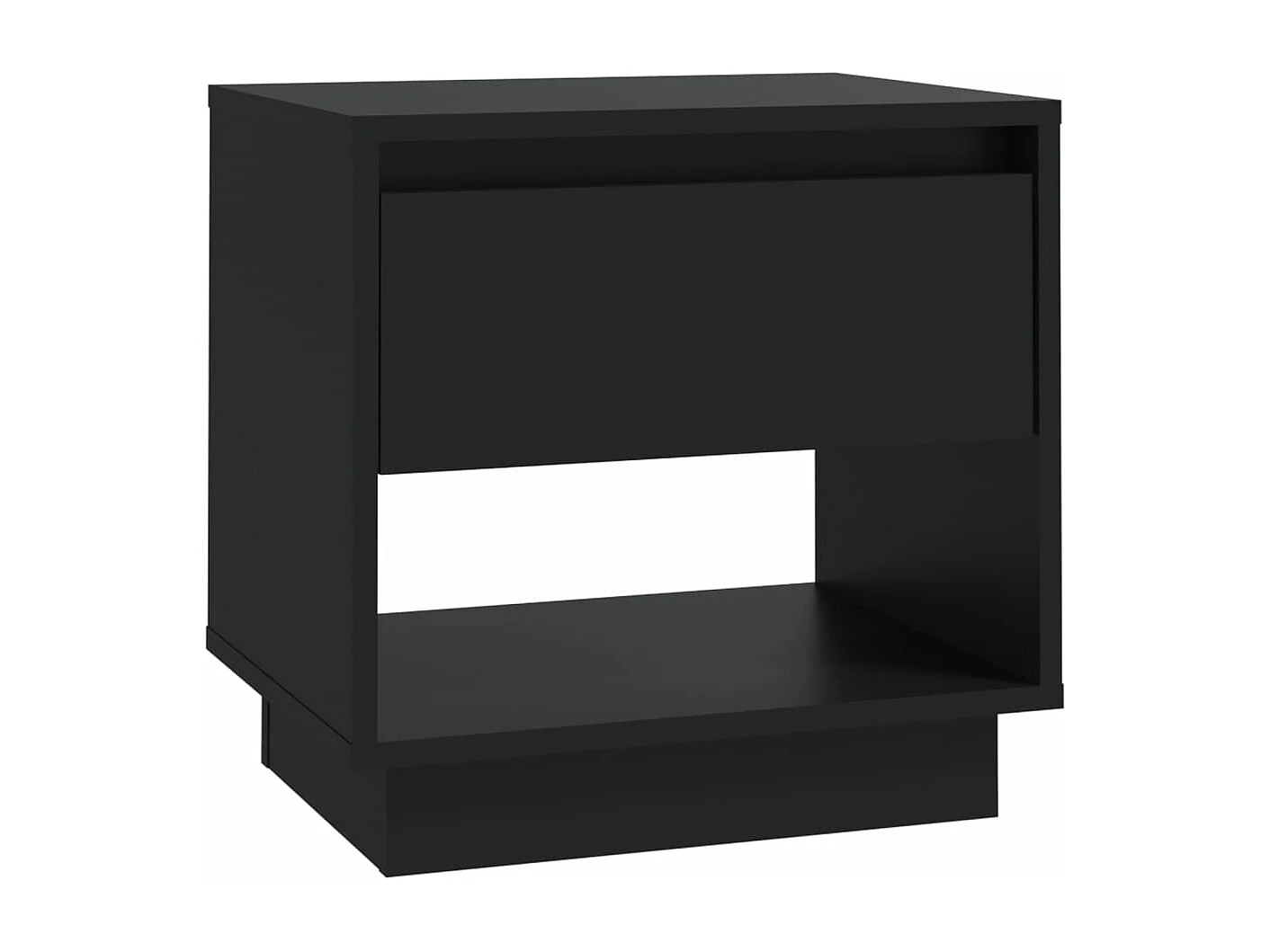 Tables de chevet 2 pièces Noir 45x34x44 cm Aggloméré