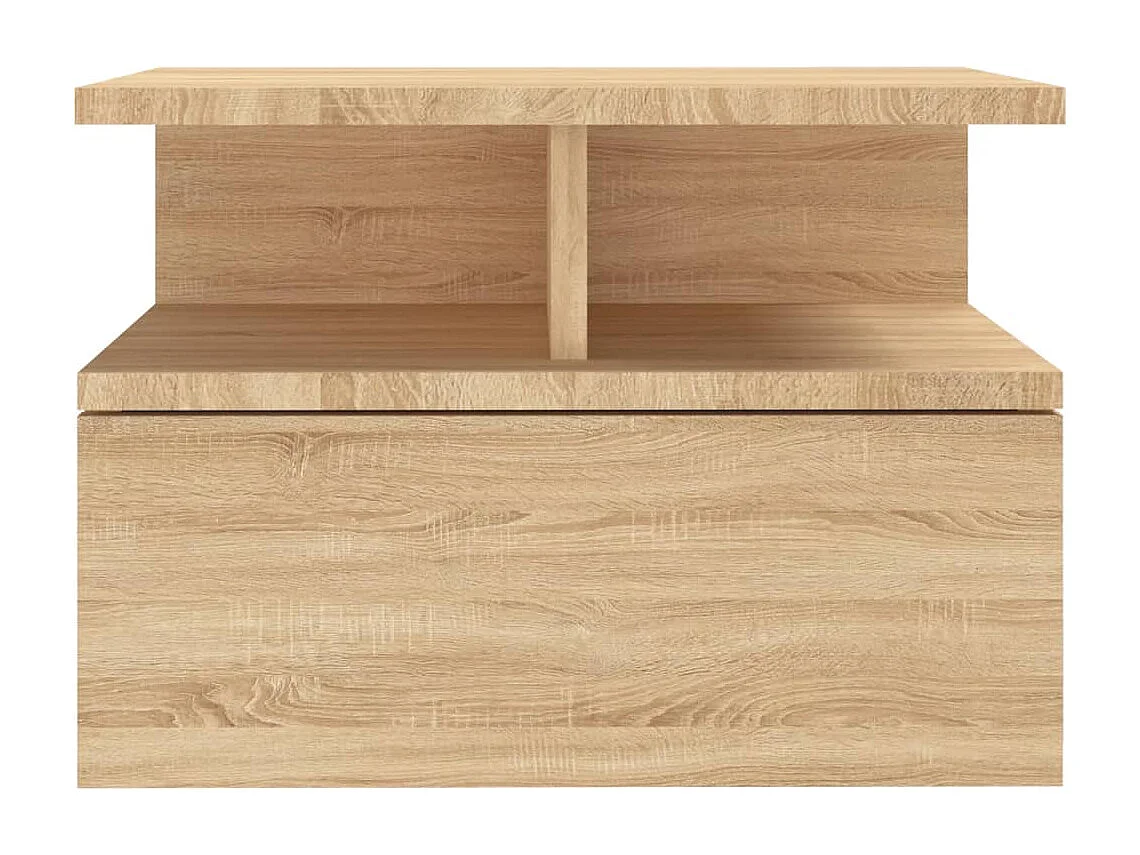 Tables de chevet flottantes 2 pièces Chêne sonoma 40x31x27 cm