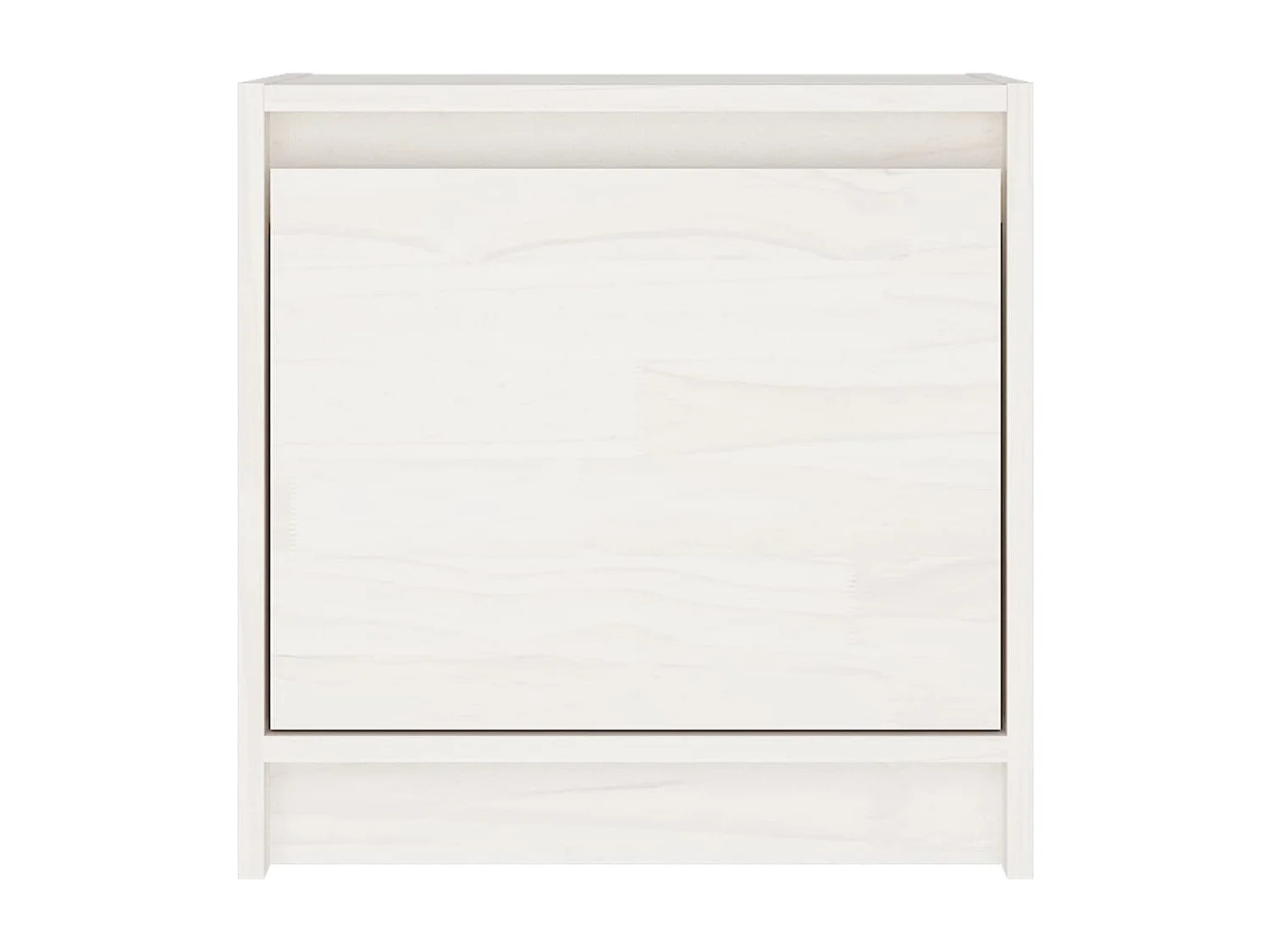 Table de chevet Blanc 40x30,5x40 cm Bois de pin massif