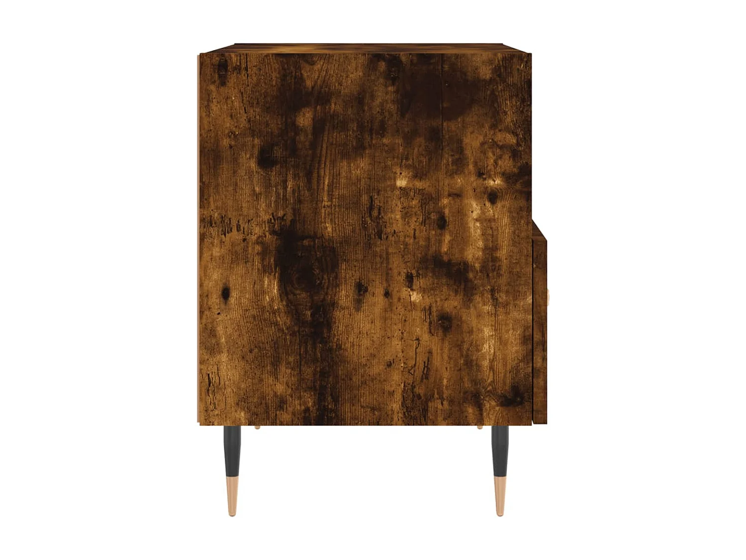 Nachtkastje 40x35x47,5 cm bewerkt hout gerookt eikenkleurig