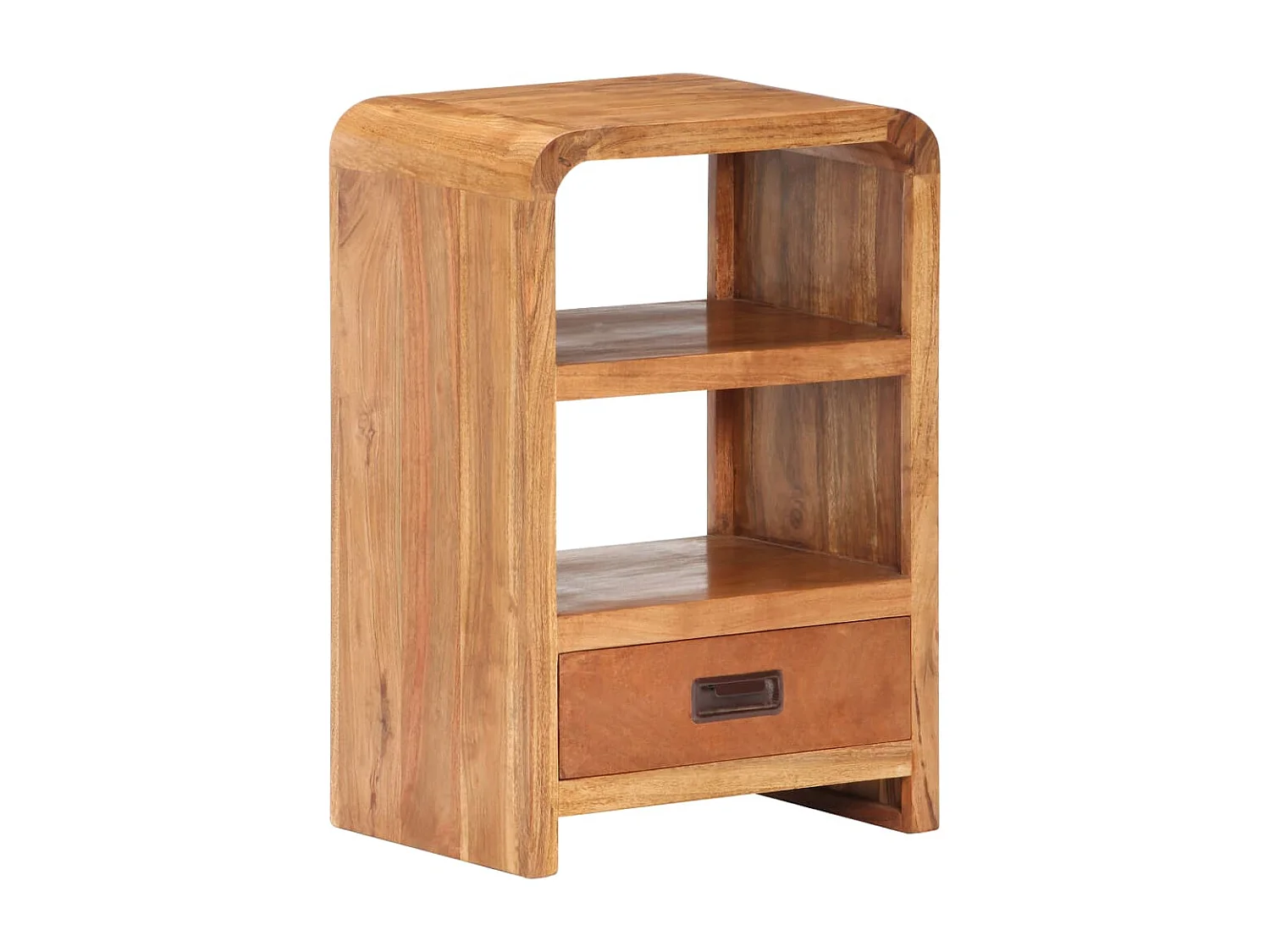 Table de chevet 40x30x60 cm Bois acacia massif et finition miel