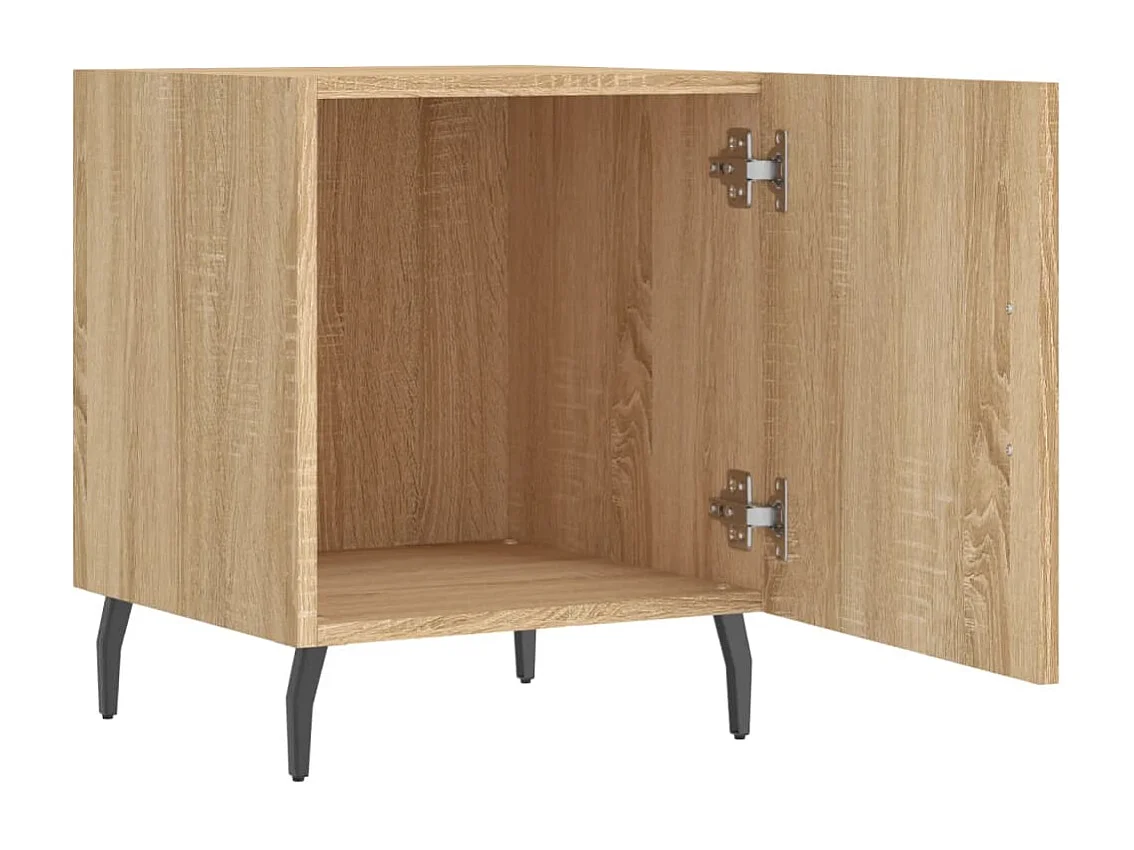 Tables de chevet 2 pièces chêne sonoma 40x40x50 cm bois ingénierie