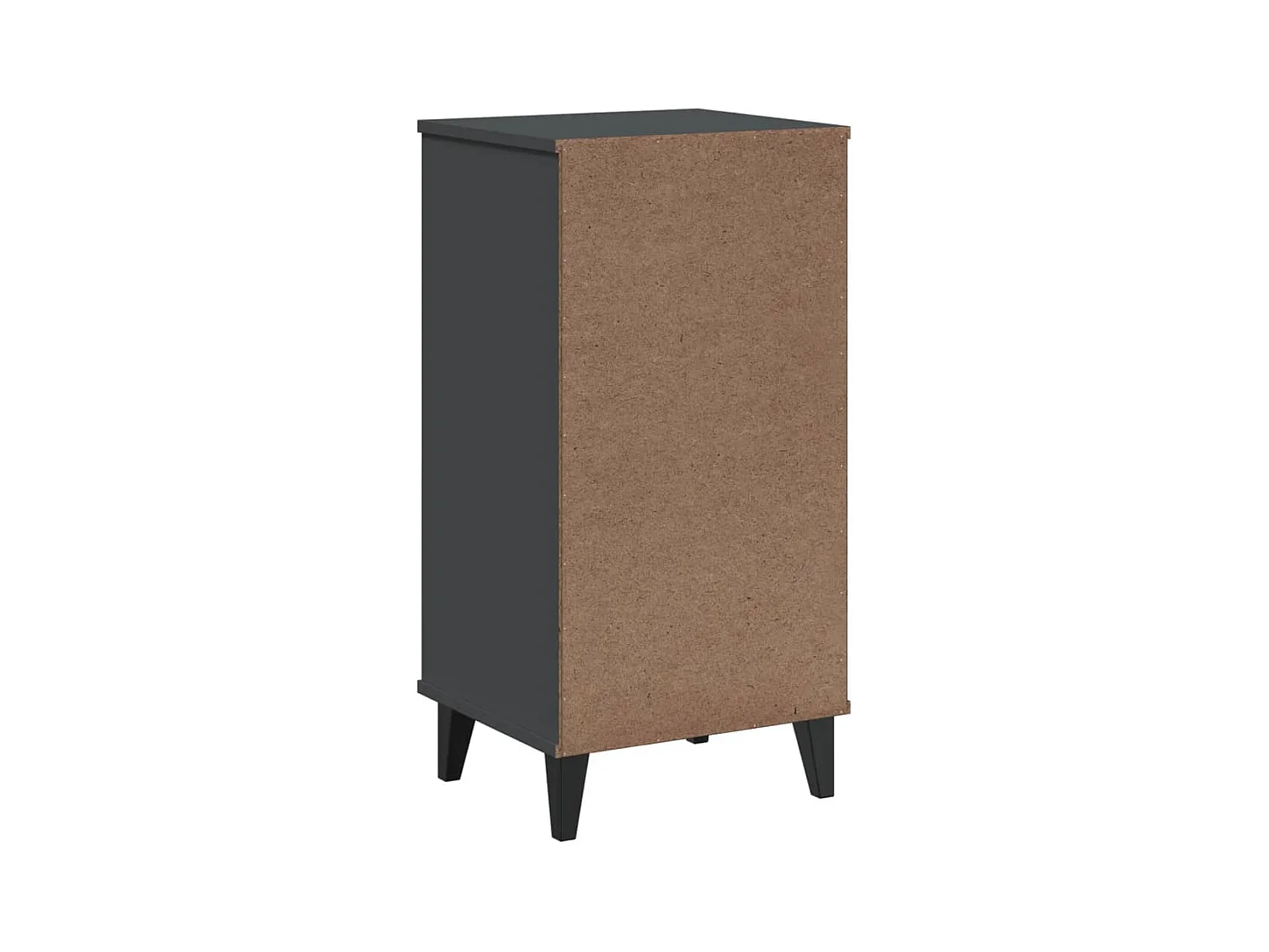 Table de chevet VIKEN gris anthracite bois de pin solide