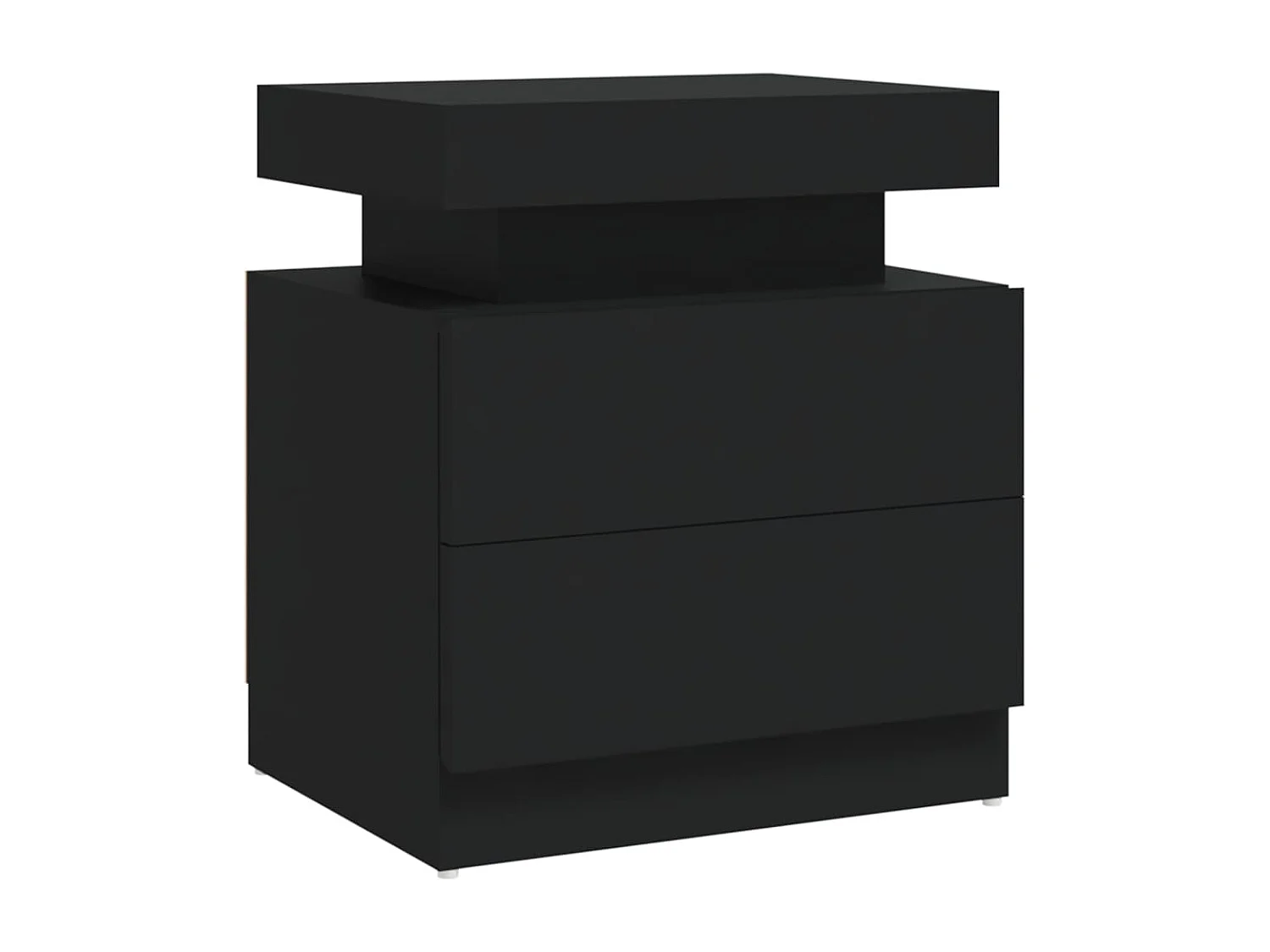 Table de chevet Noir 45x35x52 cm Aggloméré