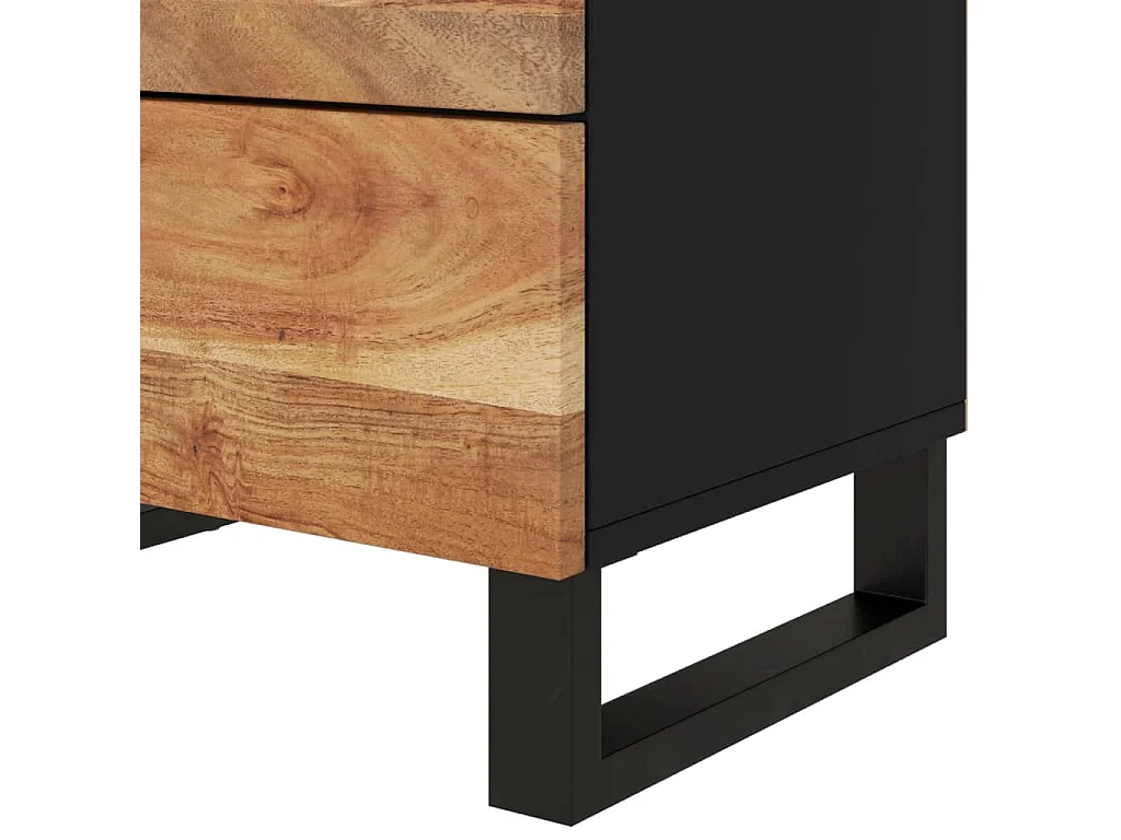 Table de chevet 50x33x62cm Bois d'acacia solide et d'ingénierie