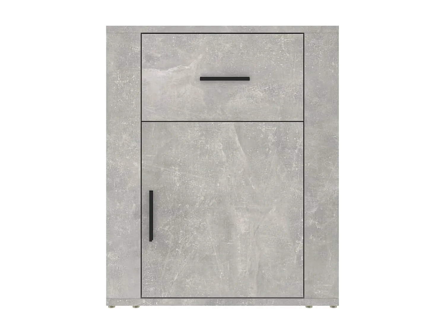 Table de chevet Gris béton 50x36x60 cm Bois d'ingénierie