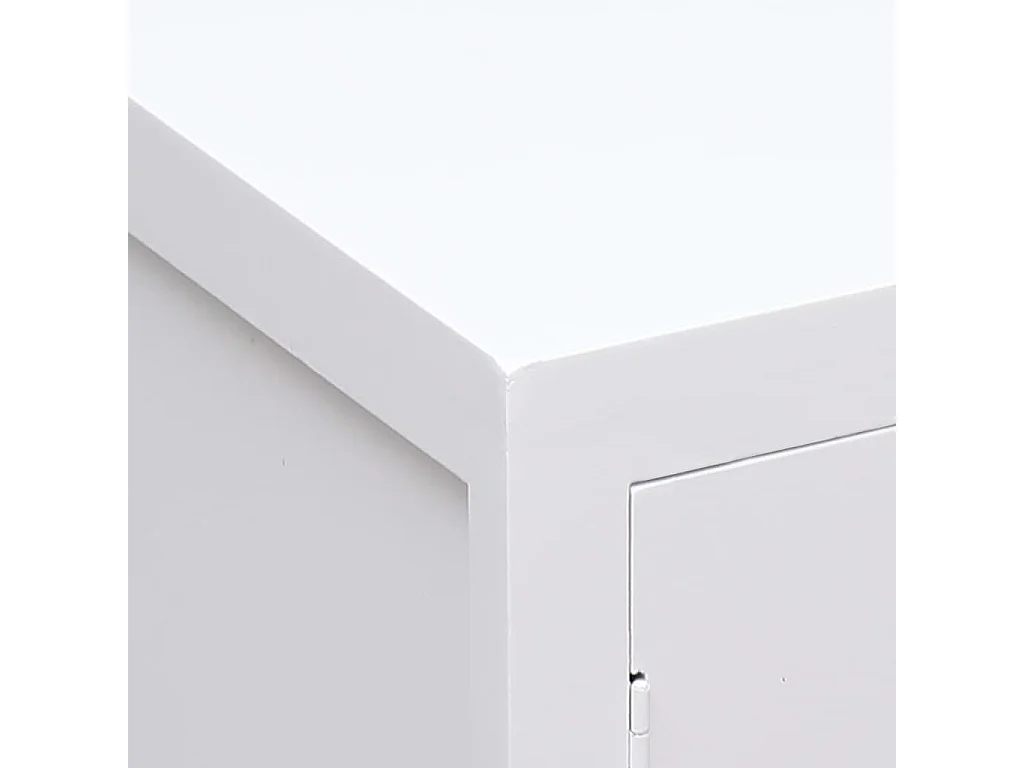 Mesa de cabeceira 38x28x52 cm madeira de paulownia branco