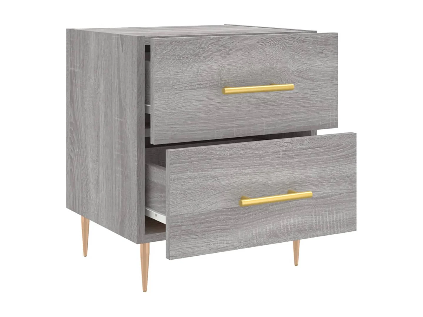 Table de chevet gris sonoma 40x35x47,5 cm bois d’ingénierie