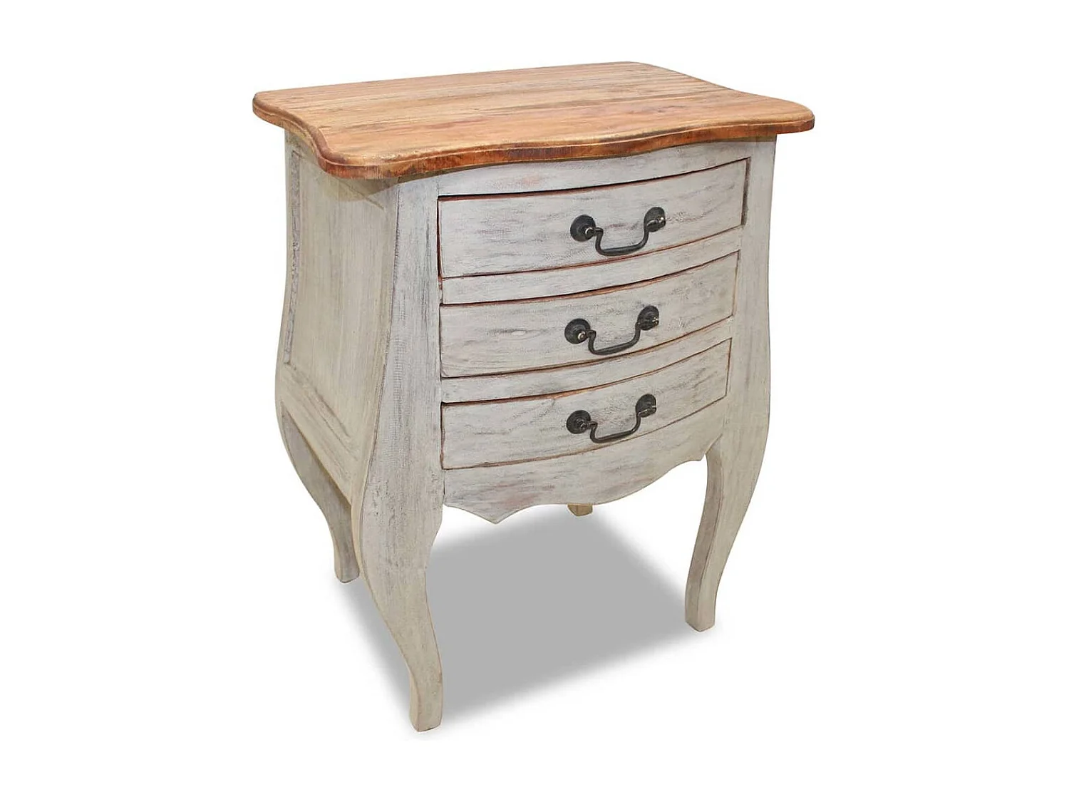 Table de chevet Bois de récupération massif 48 x 35 x 64 cm