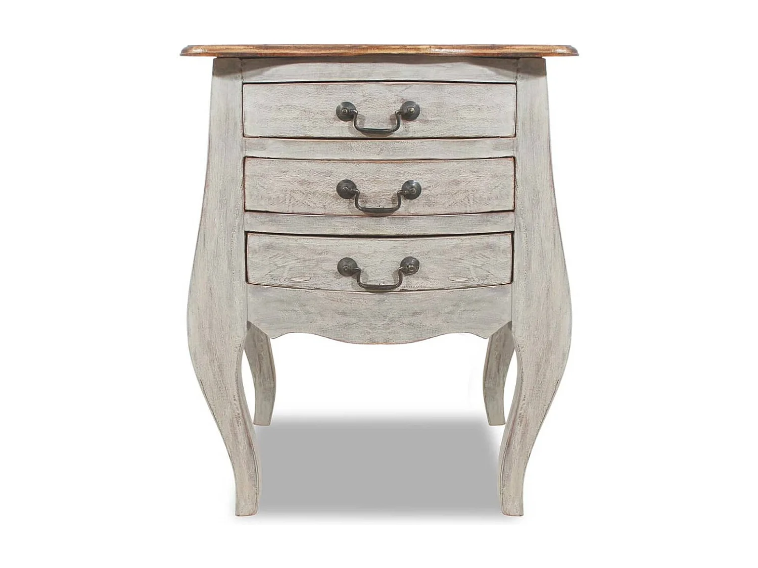 Table de chevet Bois de récupération massif 48 x 35 x 64 cm