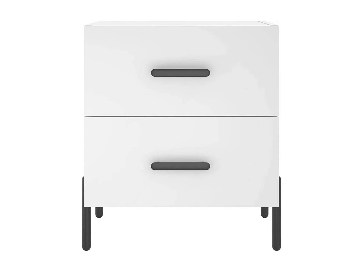 Table de chevet blanc 40x35x47,5 cm bois d’ingénierie