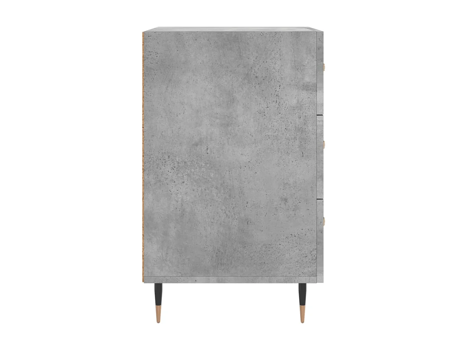 Nachtkastje 40x40x66 cm bewerkt hout betongrijs