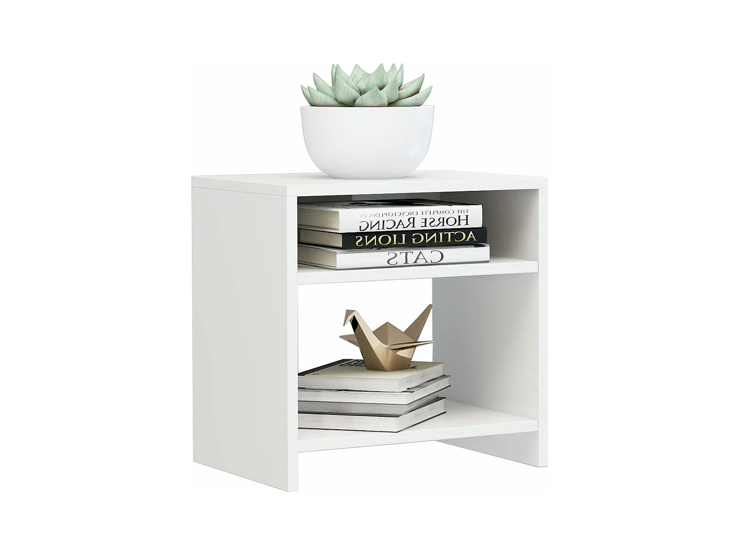 2 pièces Tables de chevet Blanc brillant 40 x 30 x 40 cm Aggloméré