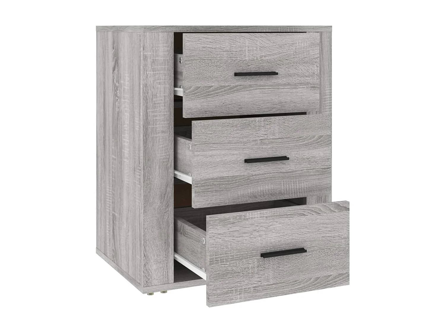 Mesa cabeceira 50x36x60 cm derivados madeira cinzento sonoma