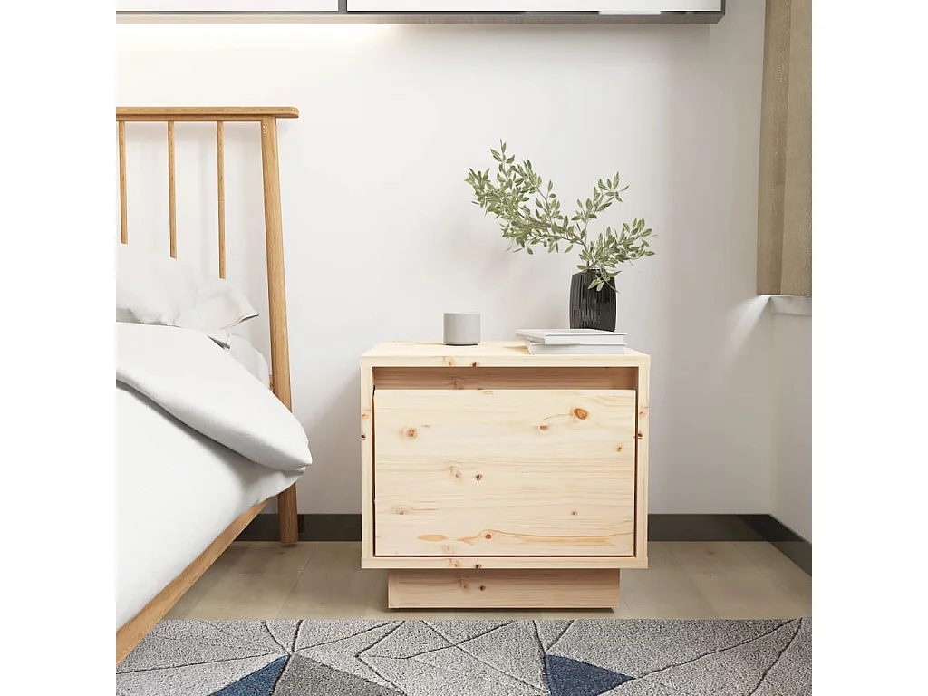 Table de chevet 35x34x32 cm Bois de pin solide
