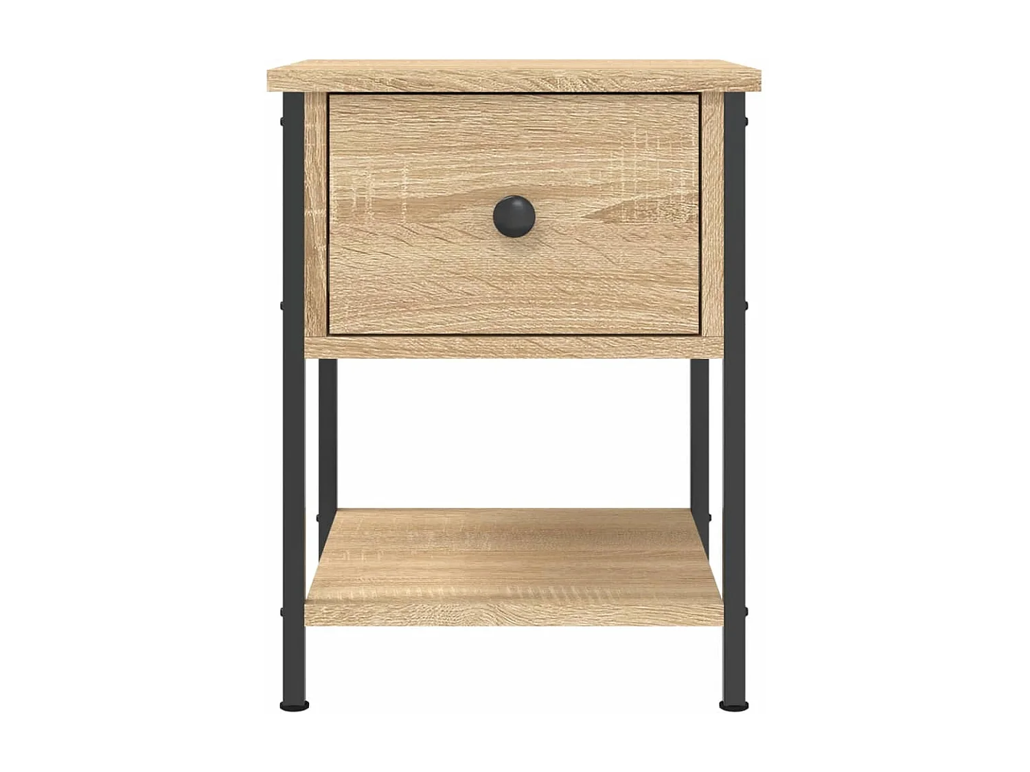 Table de chevet chêne sonoma 34x35,5x45 cm bois d'ingénierie