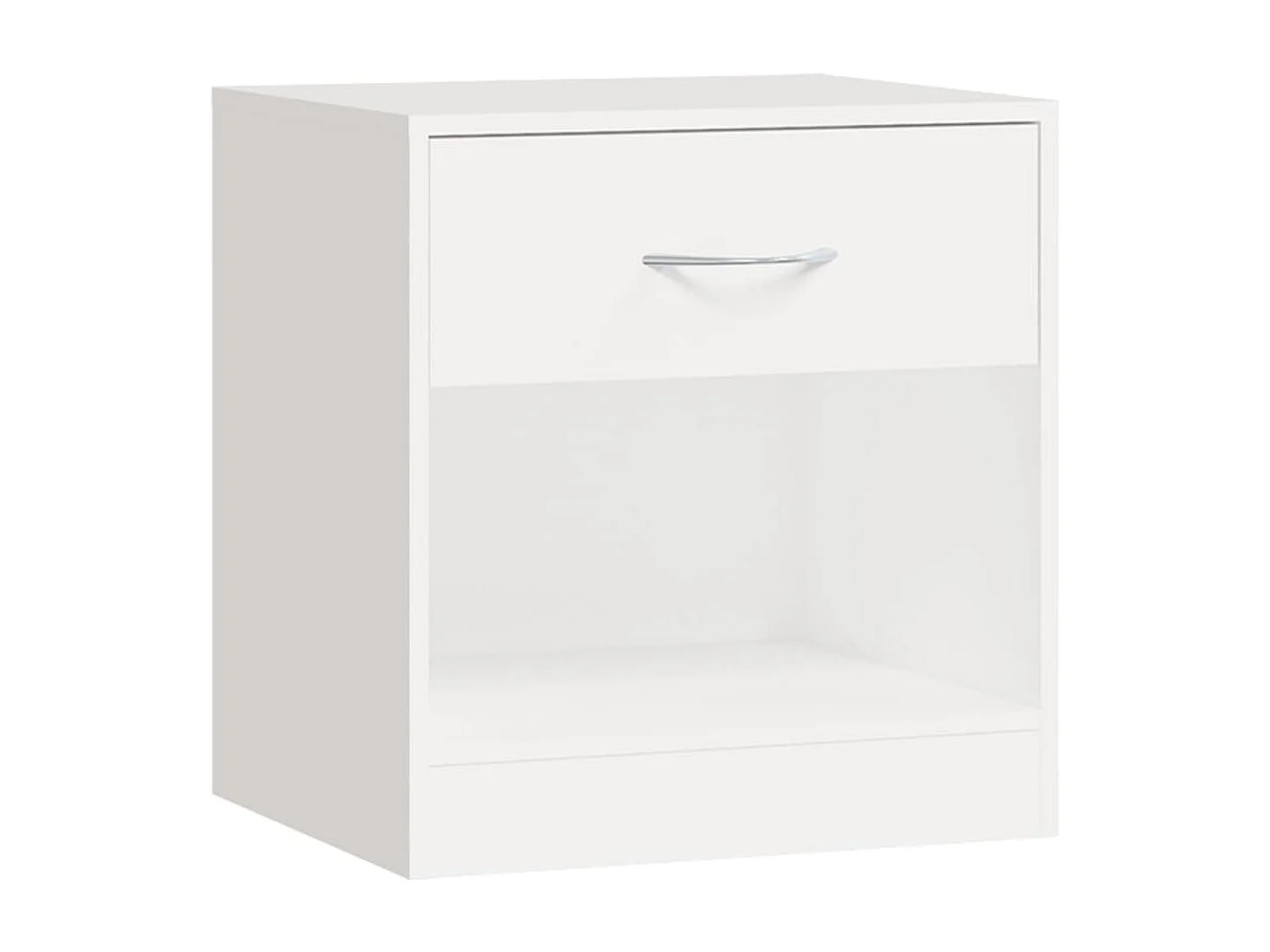 Table de chevet 2 pièces avec tiroir Blanc